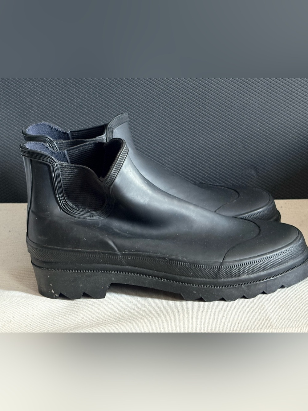 J. Crew - Rubber Ankle Chelsea Boots - Black - Size 6